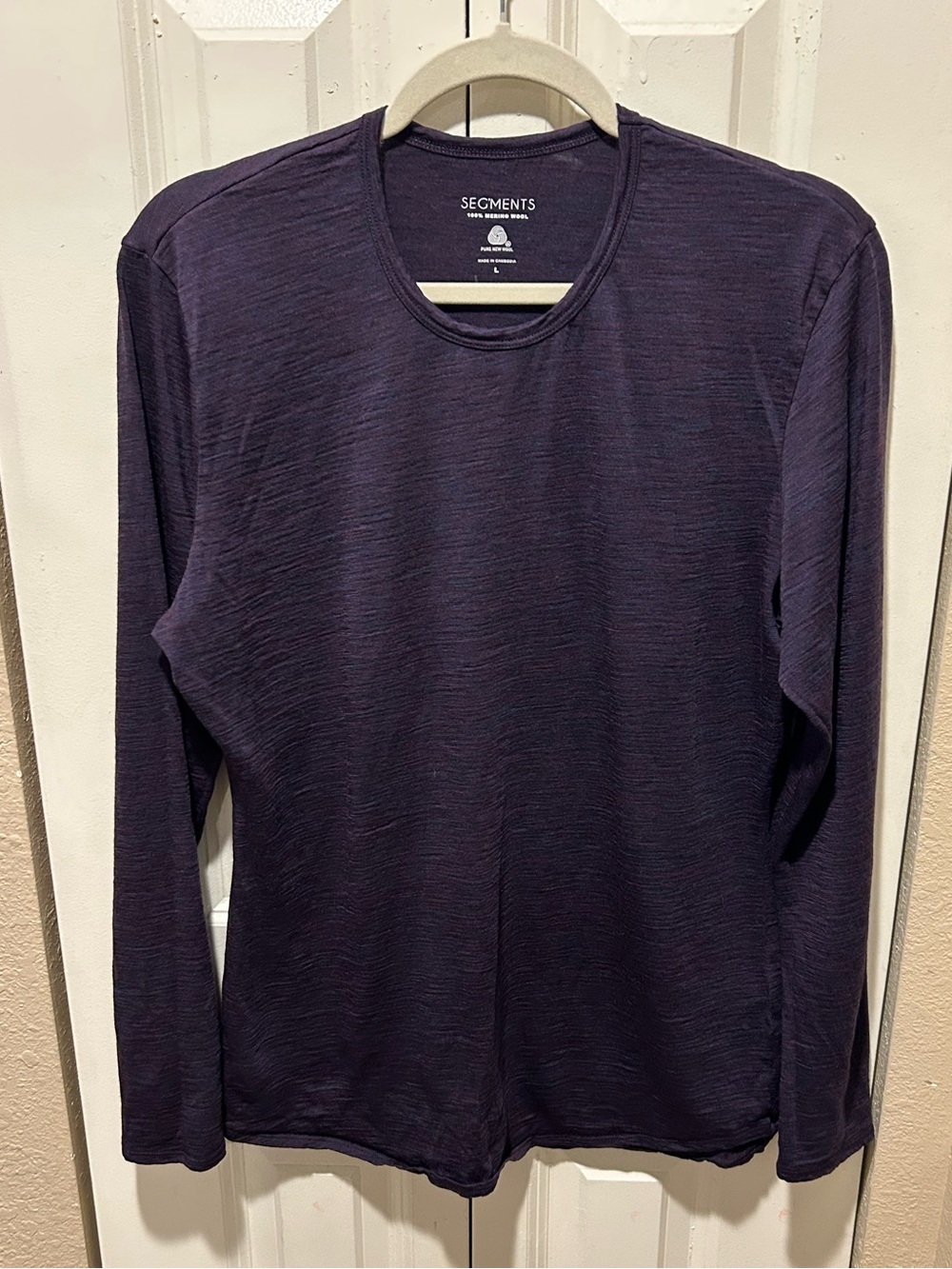 Segments 100% Merino Wool Baselayer Long Sleeve Top , Large